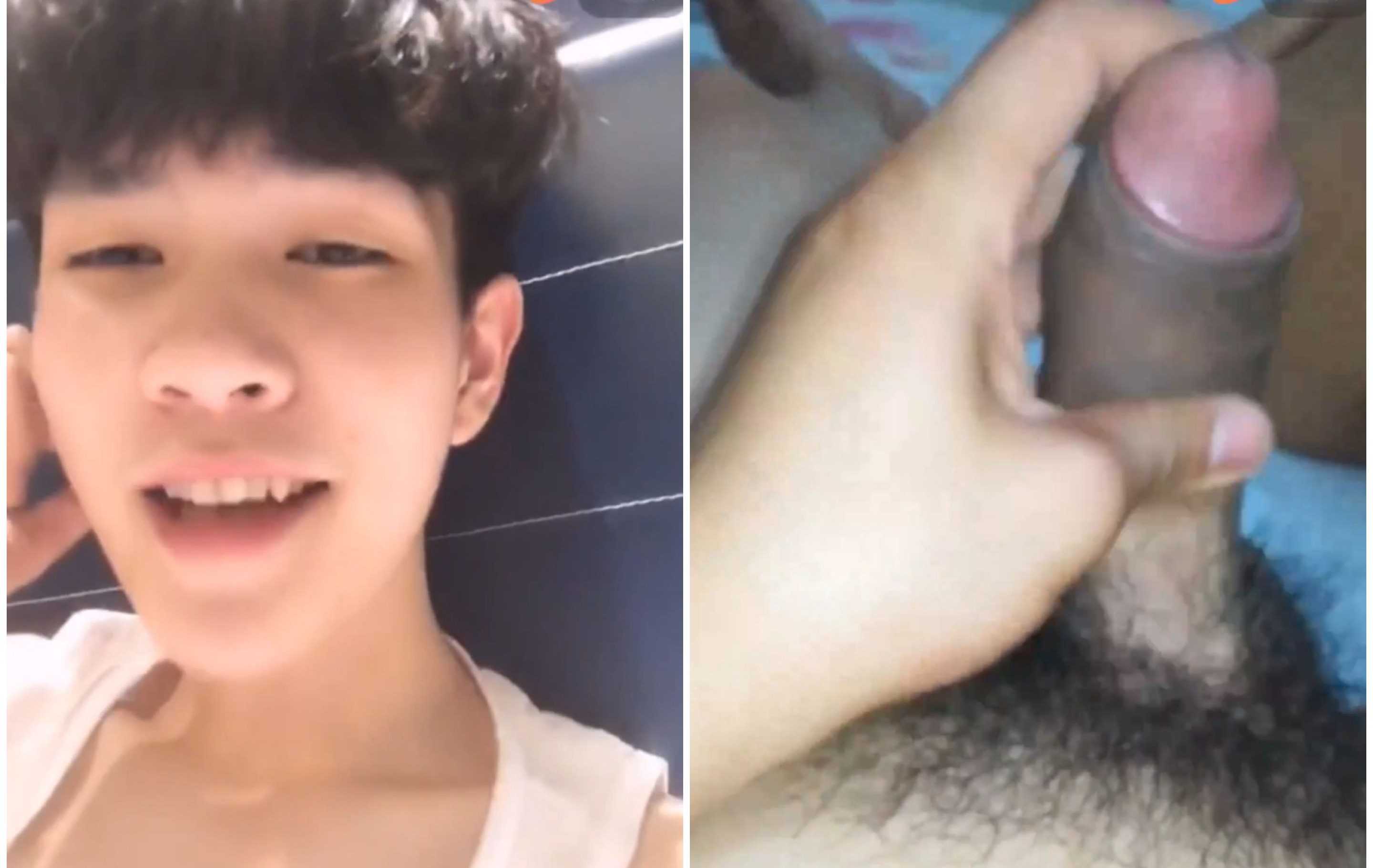 【免費】莫宇軒系列_直播被插_上集，超黑包皮包著粉嫩龜頭